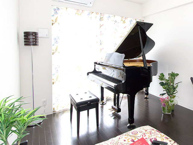 グランドピアノも対応可能な防音・遮音性能。